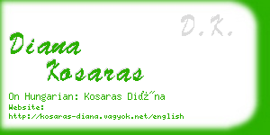 diana kosaras business card